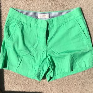 Green jcrew shorts